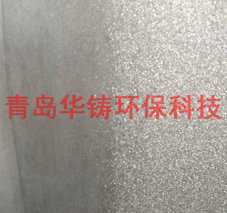 拋丸機(jī)鋼板除銹清理效果圖 拋丸機(jī)鋼板除銹清理效果圖