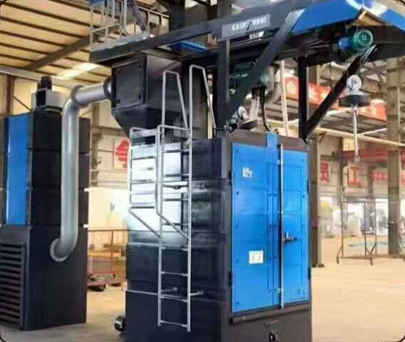 汽車(chē)鋼板彈簧拋丸強(qiáng)化機(jī)