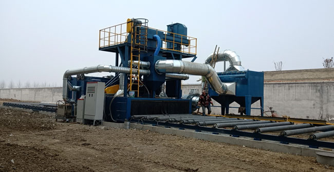 鋼板拋丸打砂機，鋼板噴砂打沙機